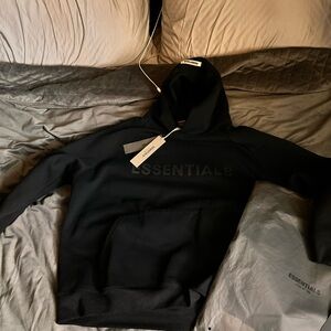 black essentials hoodie authentic